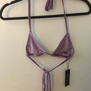 Motel Rocks Purple Bathing Suit Top